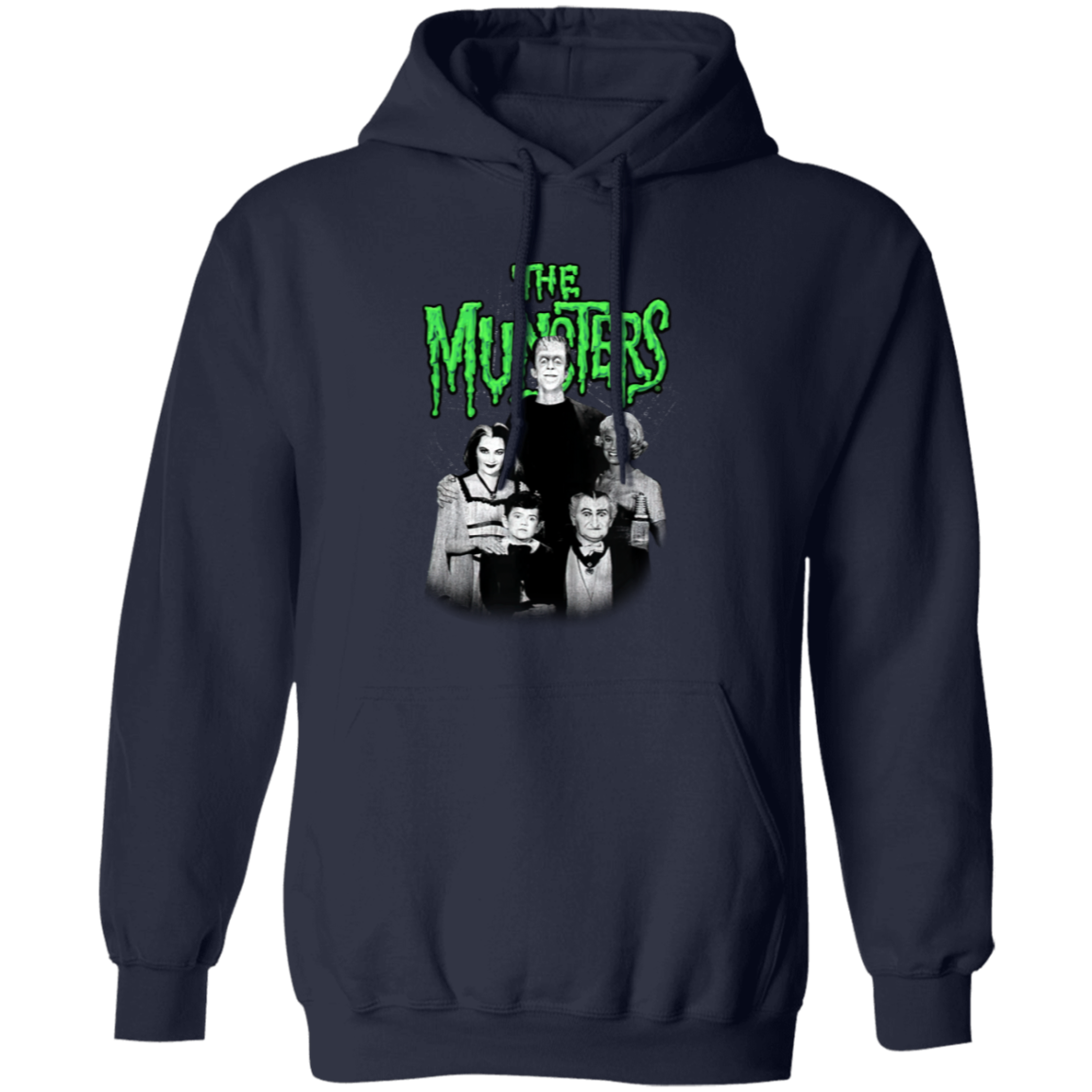 G185 Gildan Pullover Hoodie Horror The Munsters Graphic T-Shirt