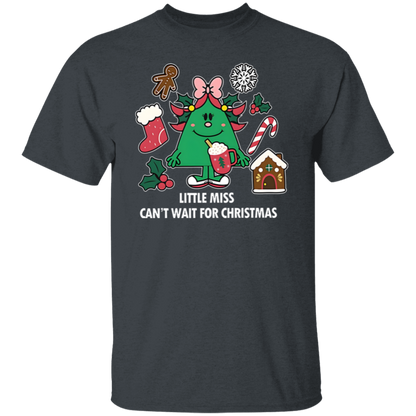 Little Miss Can't Wait For Christmas Teacher  T-Shirt - lapicta