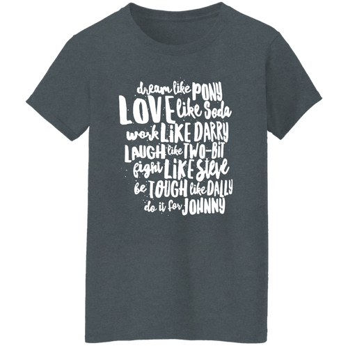 The Outsiders Character Names Teacher Vintage T-Shirt - WOMAN