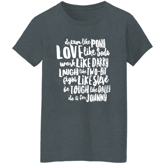 The Outsiders Character Names Teacher Vintage T-Shirt - WOMAN