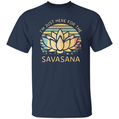 I’m Just Here for The Savasana Yoga Funny Vintage T-Shirt - leleart