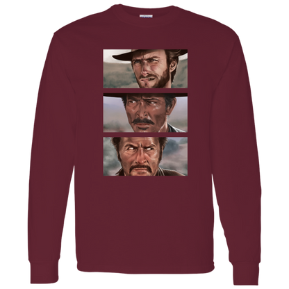 G540 LS T-Shirt 5.3 oz. The Good The Bad And The Ugly Clint Eastwood Movie T-Shirt