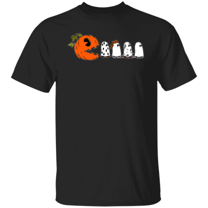 Pumpkin Ghost Pacman T-Shirt - lapicta