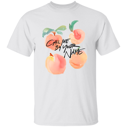 G500 5.3 oz. T-Shirt Call Me By Your Name Peaches Timothee Chalamet Unisex T-Shirt