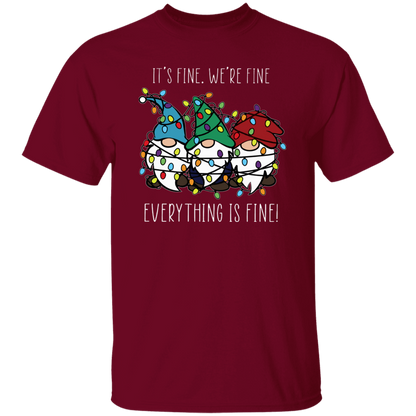 Everything Is Fine Teacher T-Shirt - lapicta