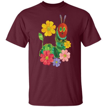 Flowers And The Very Hungry Caterpillar Teacher  T-Shirt - CDCraft