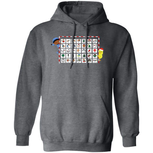 Christmas Joy AAC Communication Core Board Funny Christmas Teacher Vintage T-Shirt - HOODIE