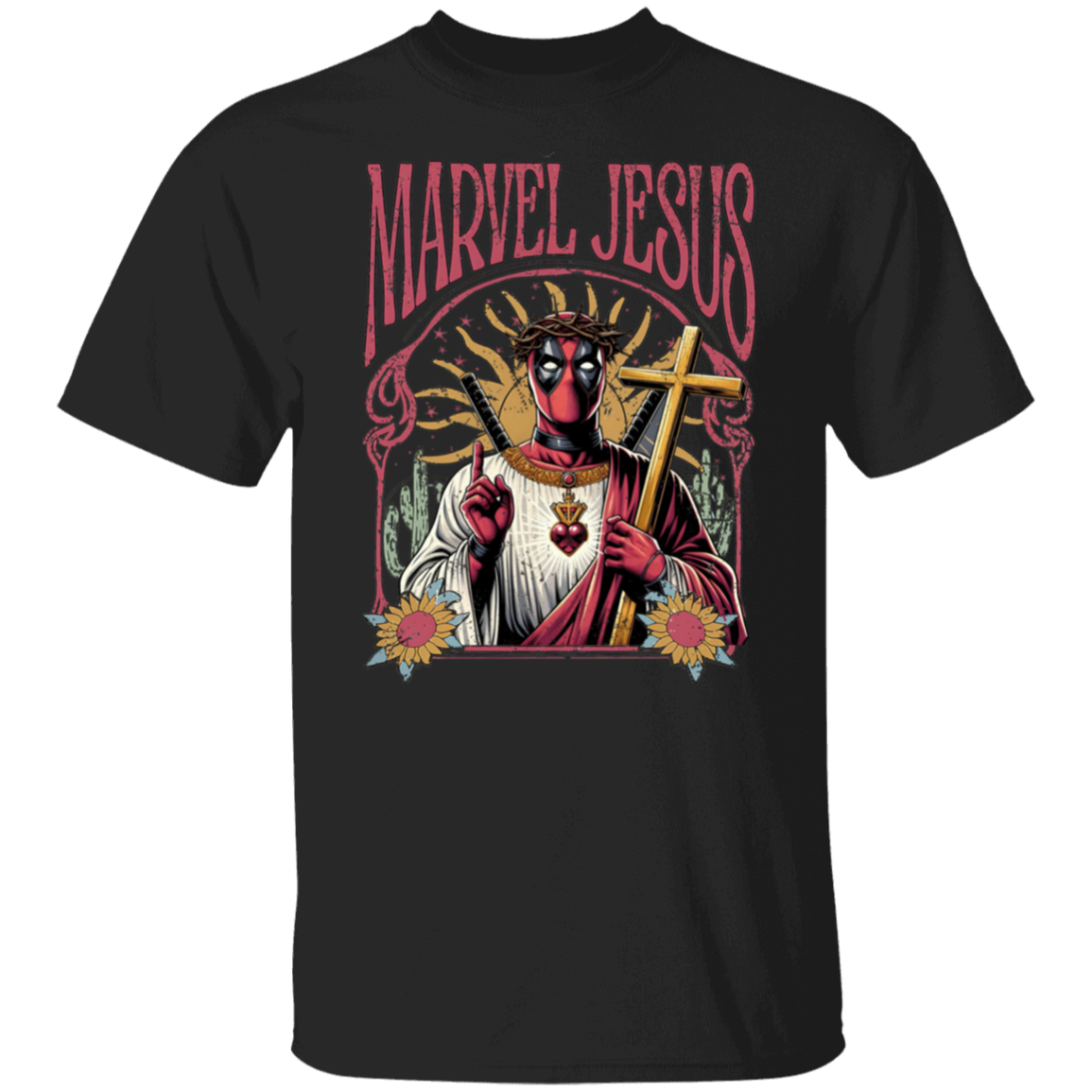 Superhero Jesus Vintage  T-Shirt - ID06082423