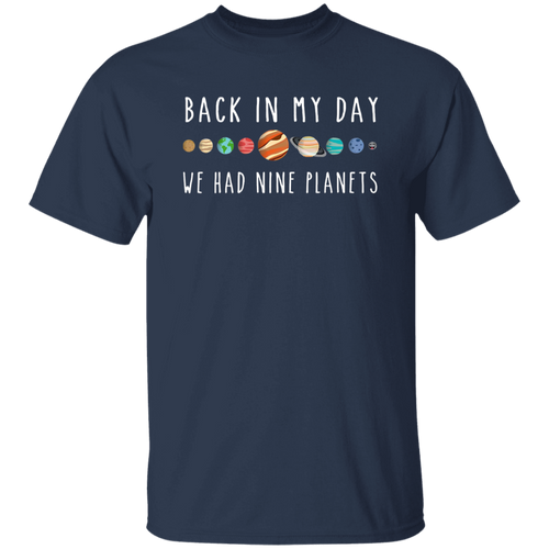 Back In My Day We Had Nine Planets Teacher Vintage T-Shirt