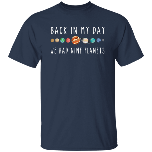 Back In My Day We Had Nine Planets Teacher Vintage T-Shirt