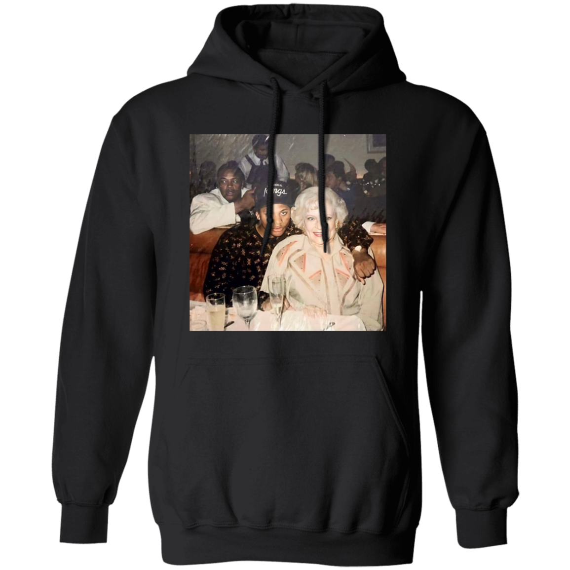 Eazy E Betty White Vintage Gildan Pullover Hoodie