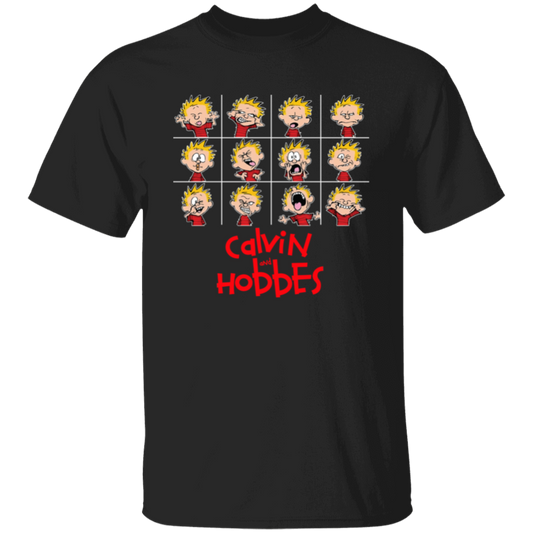 Calvin And Hobbes Expressions American Comic  Unisex  T-Shirt - jasmine