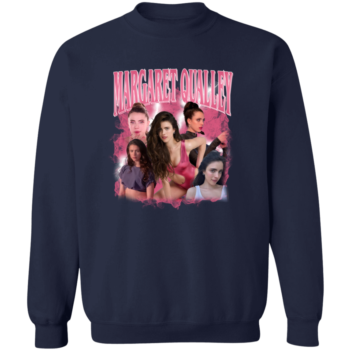 Margaret Qualley Bootleg  Gildan Crewneck Pullover Sweatshirt - ID04102437