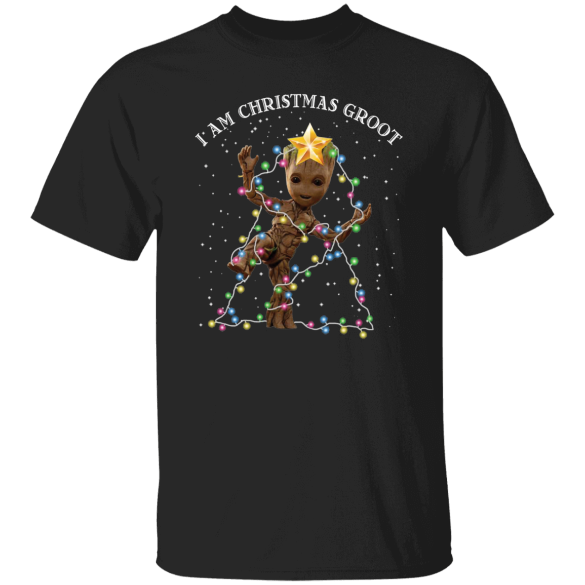Baby Groot I Am Christmas Groot Vintage T-Shirt, Christmas Shirt, Baby Groot ShirtG500 5.3 oz. T-Shirt