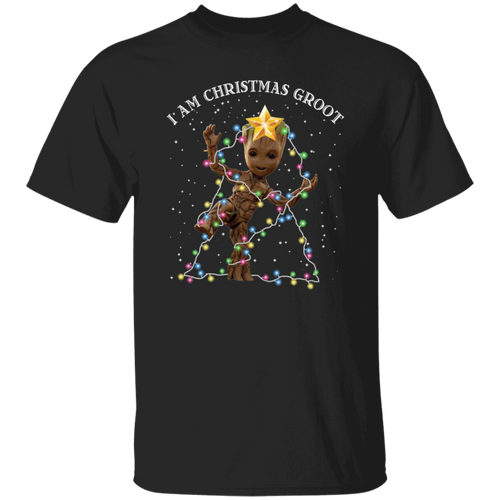 Baby Groot I Am Christmas Groot Vintage T-Shirt, Christmas Shirt, Baby Groot ShirtG500 5.3 oz. T-Shirt
