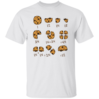 Cookie Fractional Numbers Math Teacher T-Shirt - CDCraft