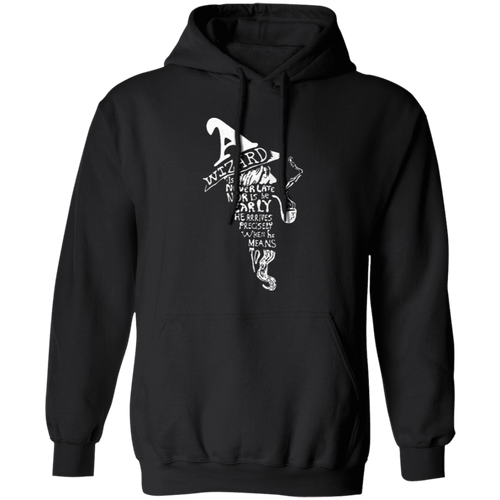 A Wizard Is Never Late Nor Is He Early He Arrives Precisely When He Means To Vintage T-Shirt, LOTR Shirt, Gandalf Shirt, LOTR Lovers ShirtG185 Gildan Pullover Hoodie