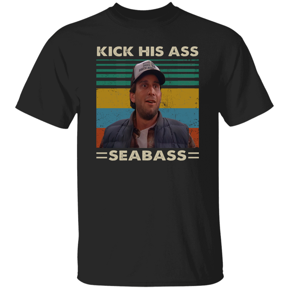 Kick His Ass Seabass Vintage Unisex  T-Shirt - jasmine