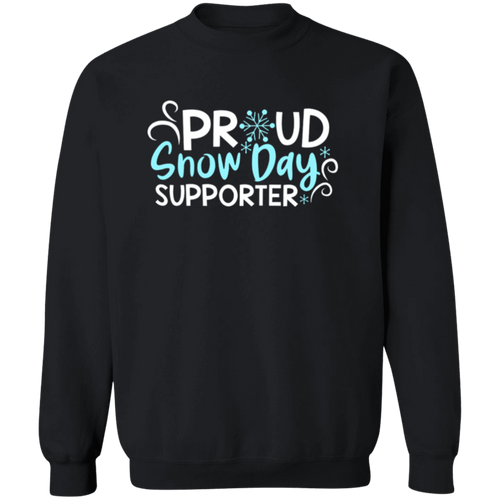 Proud Snow Day Supporter Teacher Vintage  Sweatshirt
