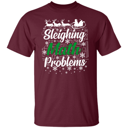 Sleighing Math Problems Teacher T-Shirt