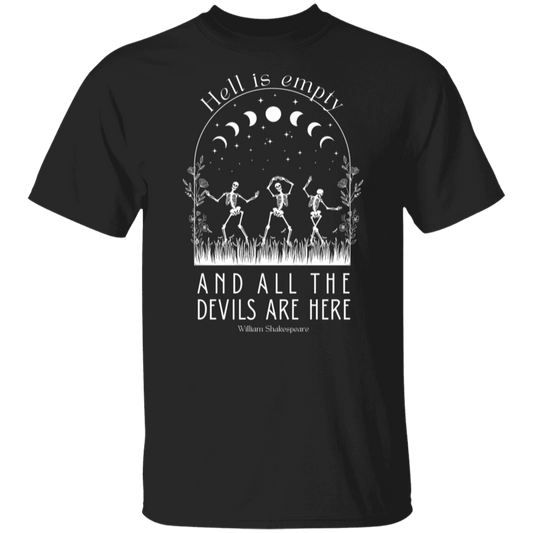 Hell Is Empty And All The Devils Are Here Shakespeare Teacher Vintage Unisex  T-Shirt - letter