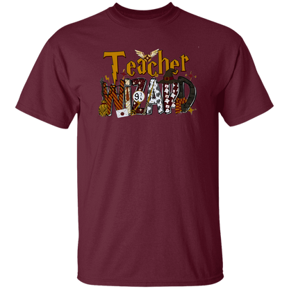 Teachr Wizard Magic School Vintage  T-Shirt