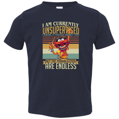 Muppet Show I Am Currently Unsupervised Vintage Toddler Jersey T-Shirt