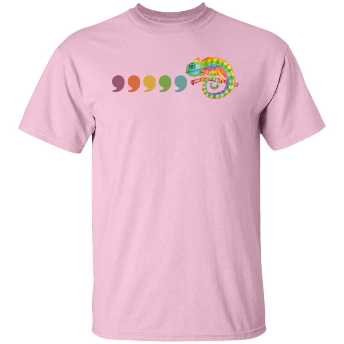 Comma Comma Chameleon Teacher T-Shirt - lapicta
