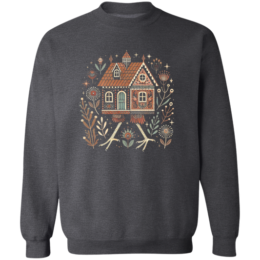Baba Yaga House G180 Gildan Crewneck Pullover Sweatshirt - lucy - ID02112429