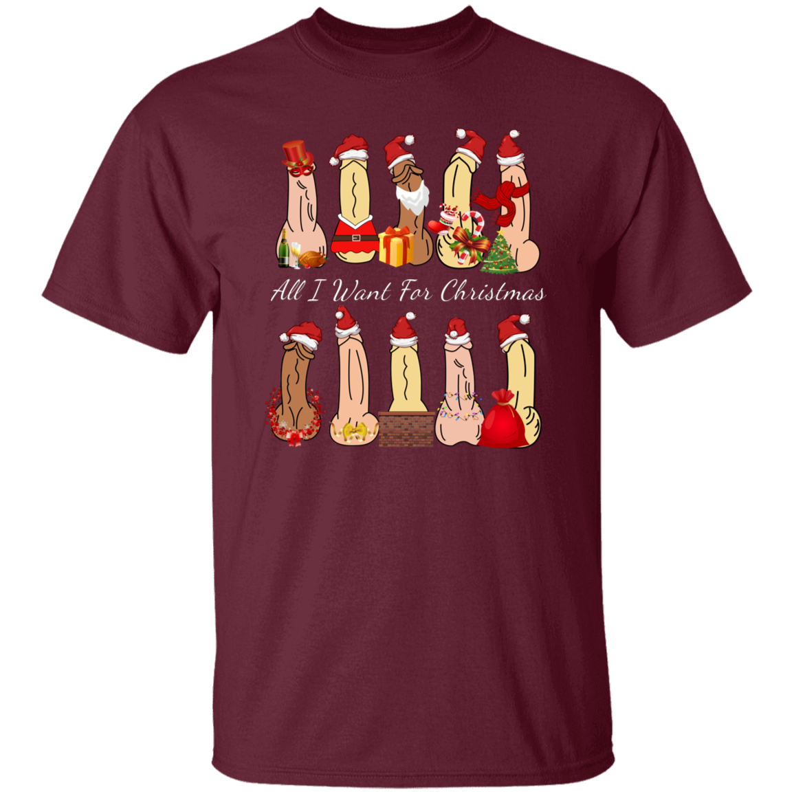 All I Want For Christmas Dirty Santa Gift  T-Shirt