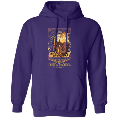 Vintage Retro Uncle Iroh Make Tea Not War Gildan Pullover Hoodie
