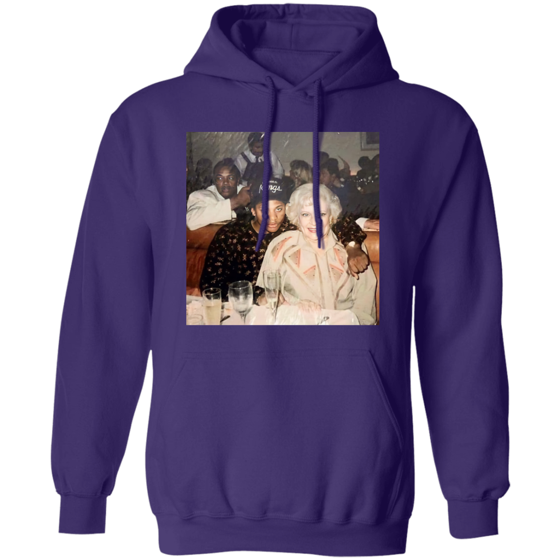 Eazy E Betty White Vintage Gildan Pullover Hoodie