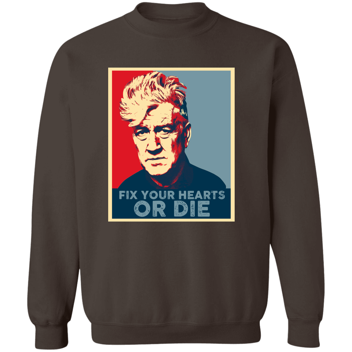 Retro Fix Your Hearts Or Die Unisex Vintage  Sweatshirt