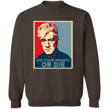 Retro Fix Your Hearts Or Die Unisex Vintage  Sweatshirt