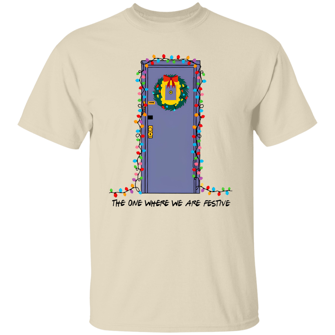 The One Where We Are Festive Teacher Vintage Unisex  T-Shirt - letter