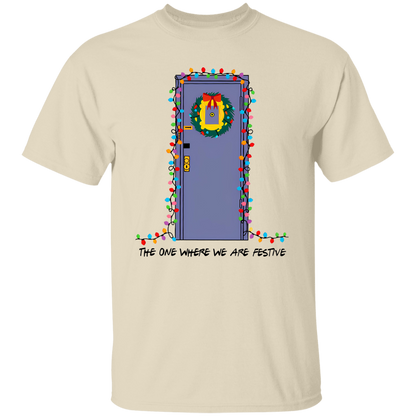 The One Where We Are Festive Teacher Vintage Unisex  T-Shirt - letter