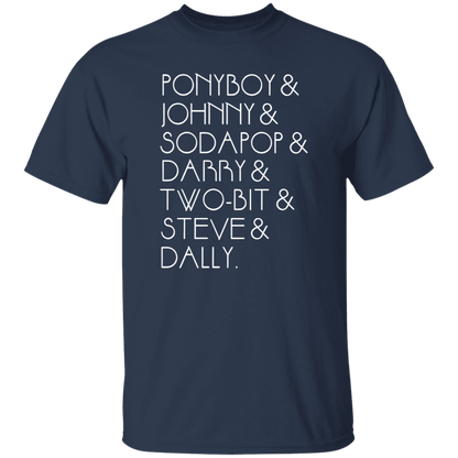The Outsiders Shirt Characters Funny Literature Teacher Vintage T-Shirt