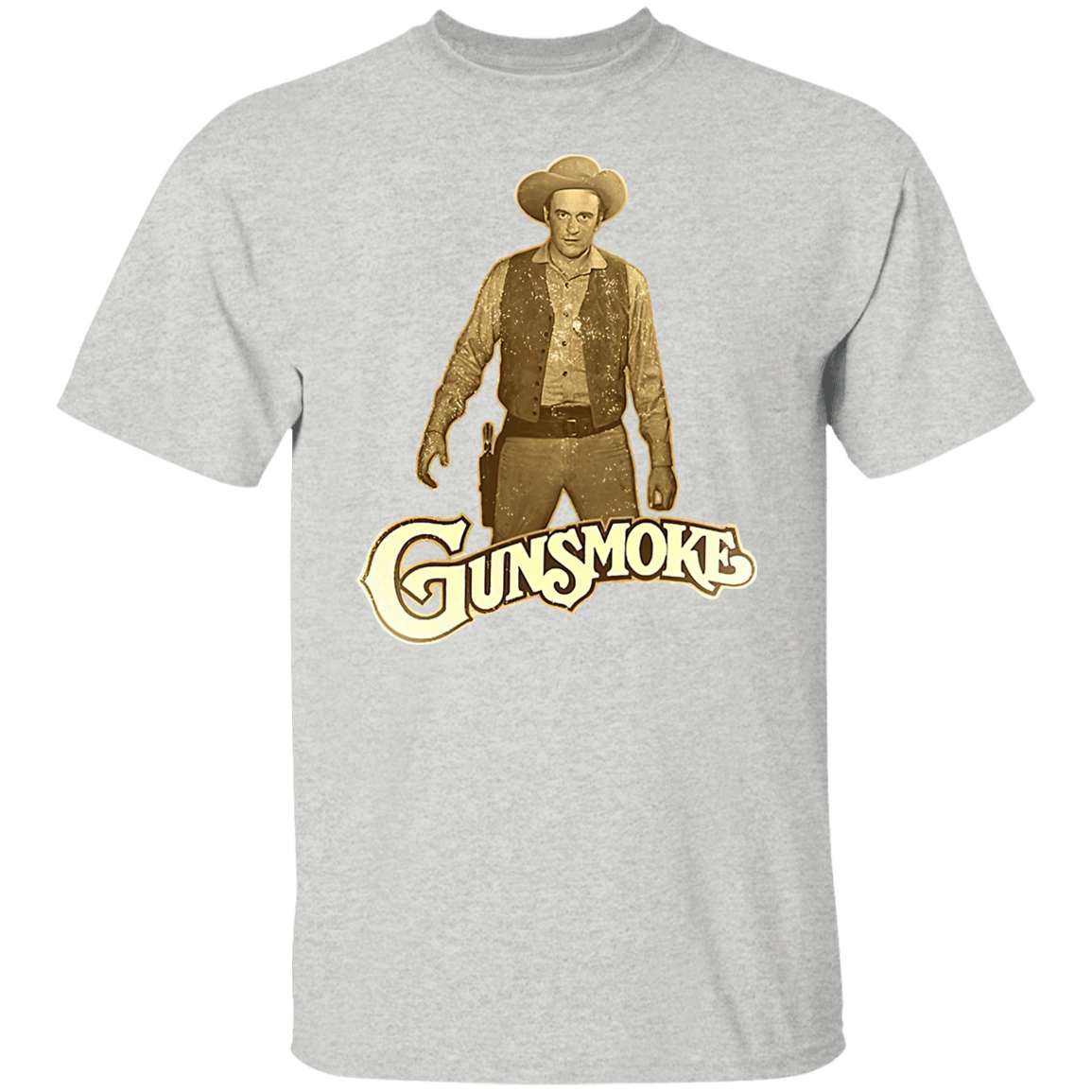 Gunsmoke James Arnes Anime Cowboy T-Shirt - CDCraft