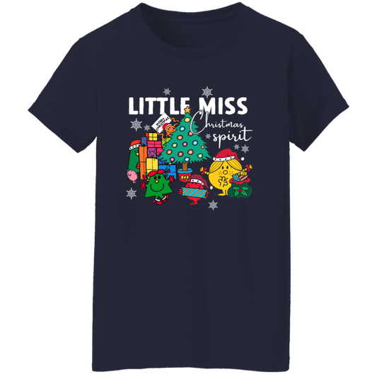 Little Miss Christmas Teacher Vintage G500L Ladies' 5.3 oz. T-Shirt - letter - WOMEN