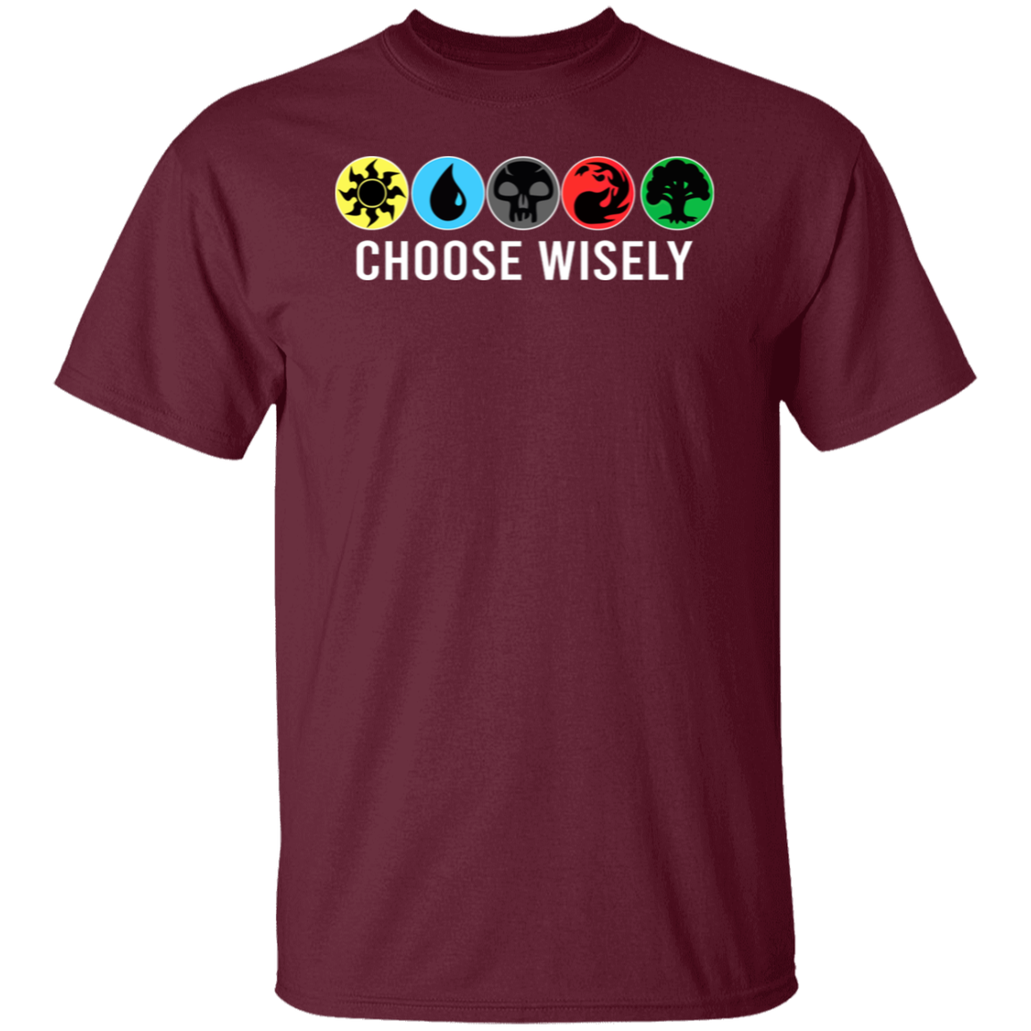 Symbols Men's Mana Wisely Short Tee Sleeve Choose Gathering Magic T-Shirt - leleart