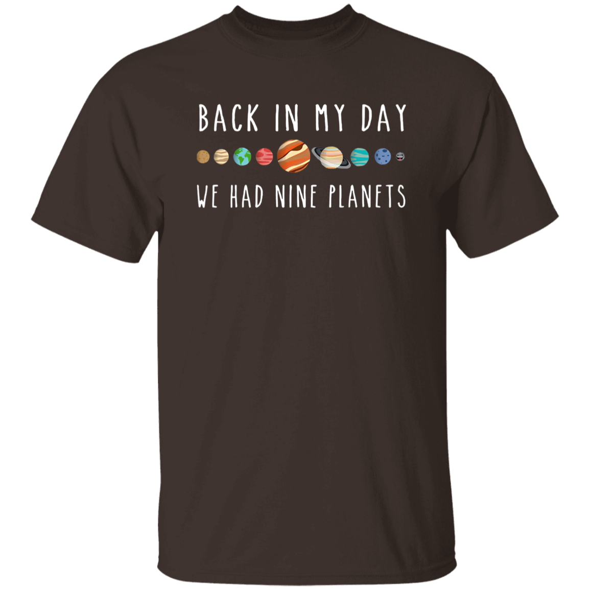 Back In My Day We Had Nine Planets Teacher Vintage T-Shirt