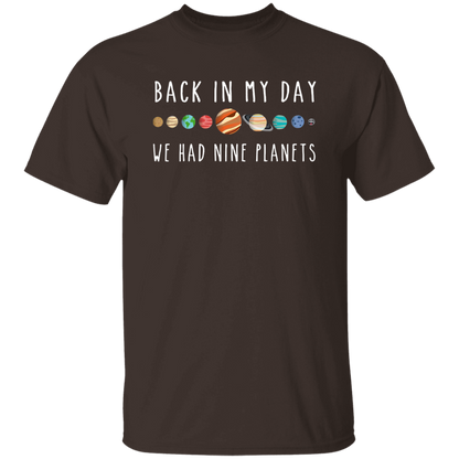 Back In My Day We Had Nine Planets Teacher Vintage T-Shirt