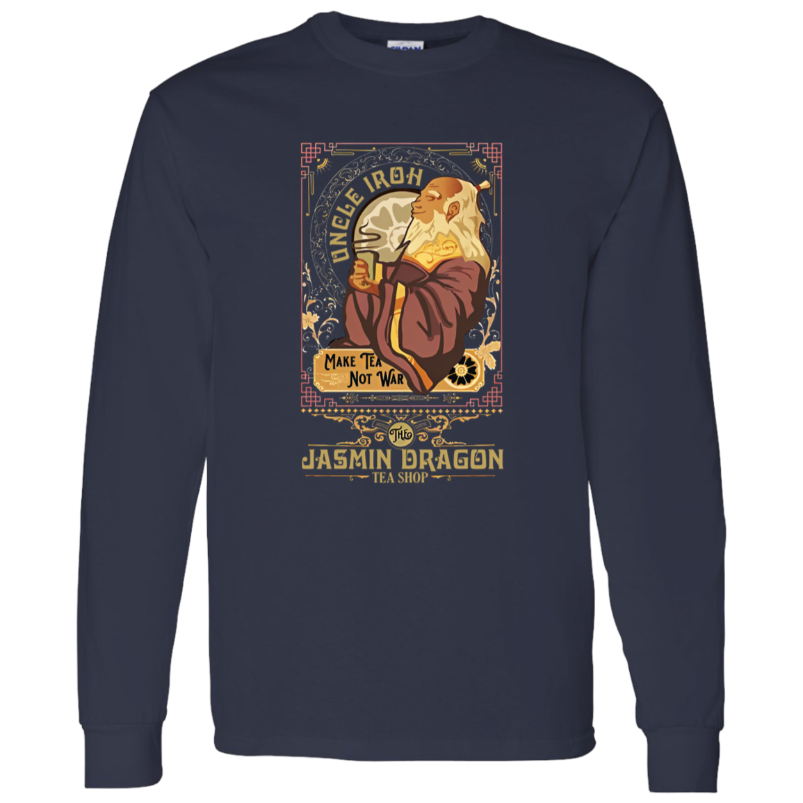 Vintage Retro Uncle Iroh Make Tea Not War Vintage - LONG SLEEVE