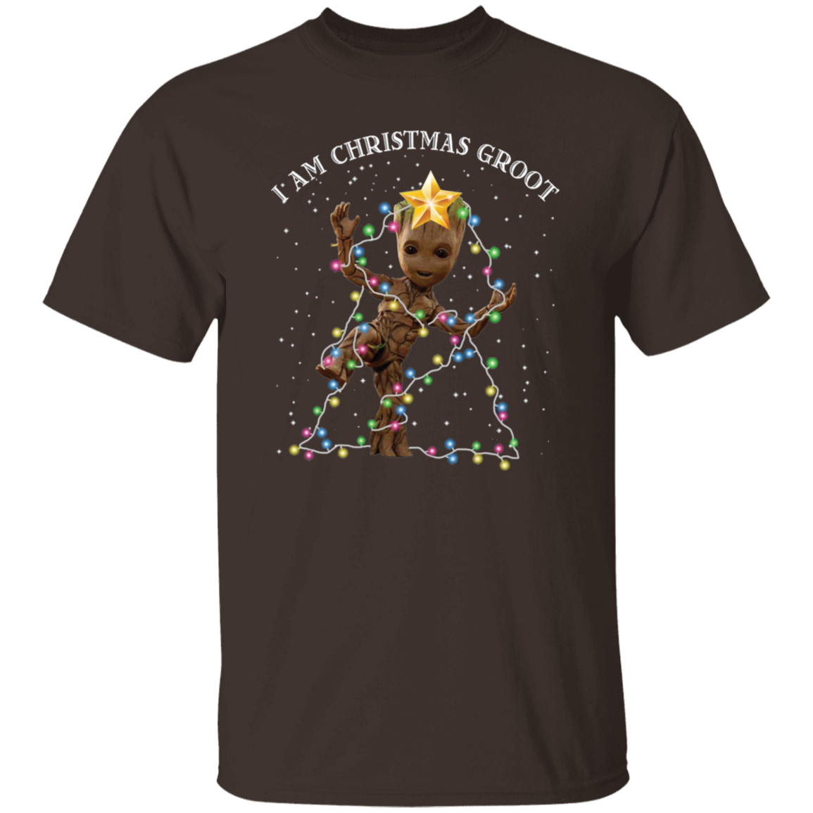 Baby Groot I Am Christmas Groot Vintage T-Shirt, Christmas Shirt, Baby Groot Shirt	G500 5.3 oz. T-Shirt