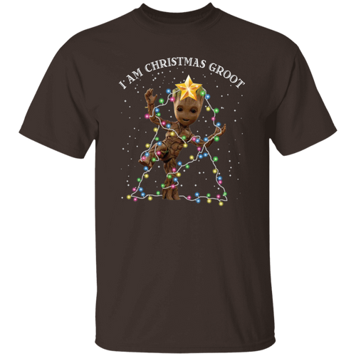 Baby Groot I Am Christmas Groot Vintage T-Shirt, Christmas Shirt, Baby Groot Shirt	G500 5.3 oz. T-Shirt
