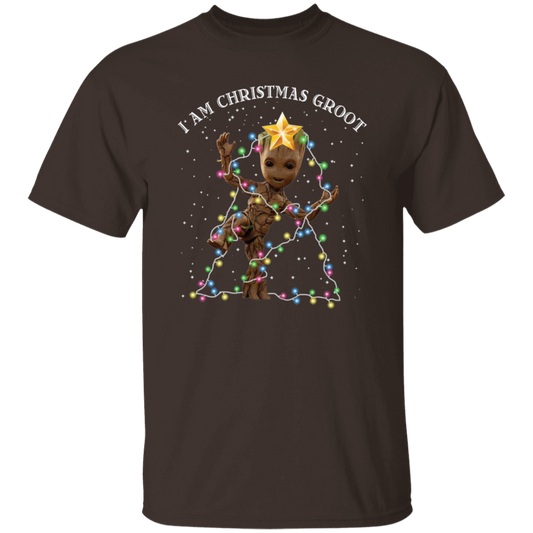 Baby Groot I Am Christmas Groot Vintage T-Shirt, Christmas Shirt, Baby Groot Shirt	G500 5.3 oz. T-Shirt