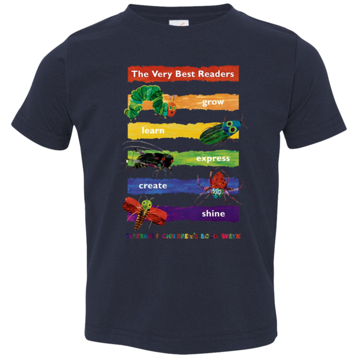 The Very Best Readers The Very Hungry Caterpillar Teacher Vintage Toddler Jersey T-Shirt