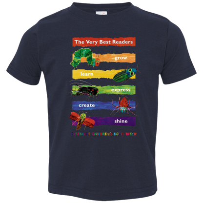 The Very Best Readers The Very Hungry Caterpillar Teacher Vintage Toddler Jersey T-Shirt