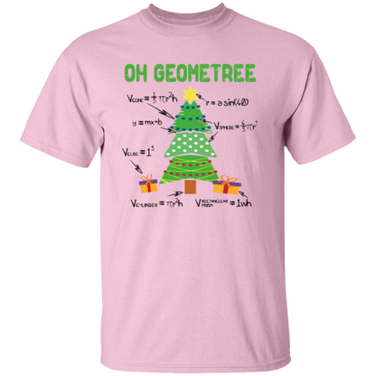 Oh Geometree Christmas Vintage Unisex T-Shirt - letter