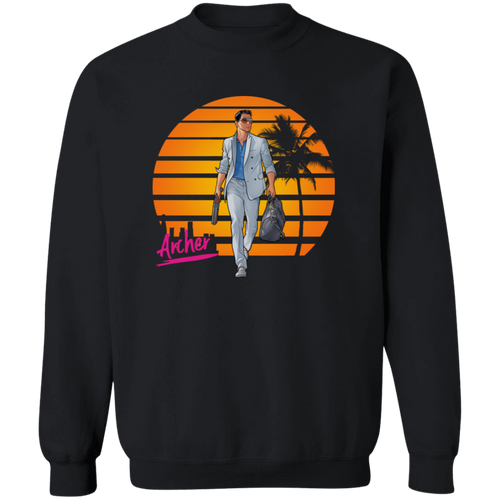Retro Archer Vice Unisex Vintage  Pullover Sweatshirt